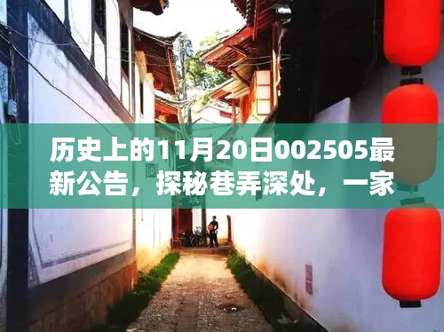 揭秘隐藏小巷的特色小店，历史上的今天11月20日最新公告探秘之旅
