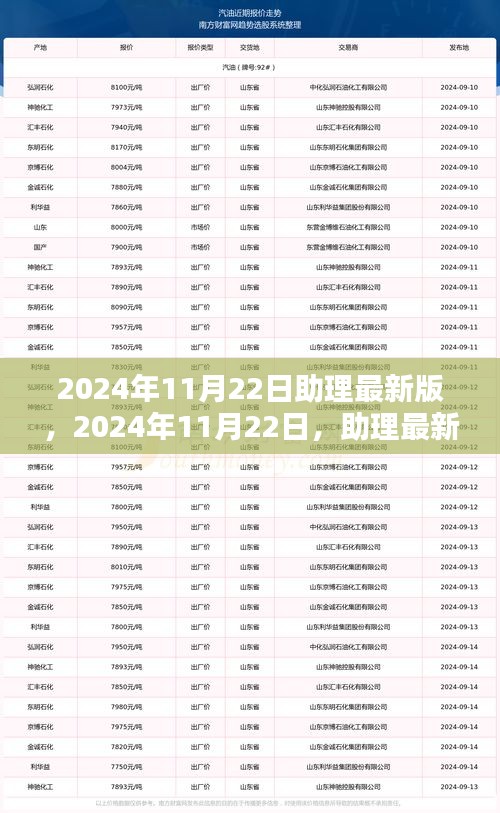 2024年11月22日助理最新版诞生及其影响