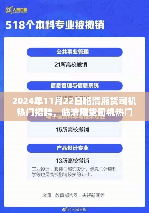 临清厢货司机招聘启事，寻找志同道合的您，2024年11月22日