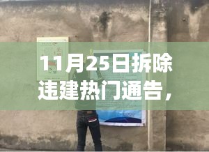 XXXX年11月25日违建拆除行动，时代进步与文明回响的见证
