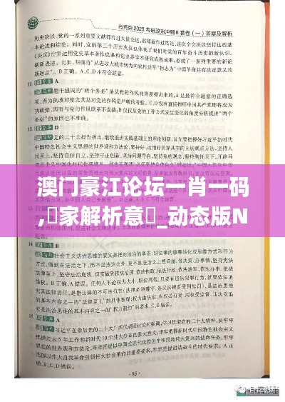 澳门豪江论坛一肖一码,專家解析意見_动态版NPQ16.98