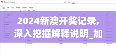 2024新澳开奖记录,深入挖掘解释说明_加速版TEM7.24