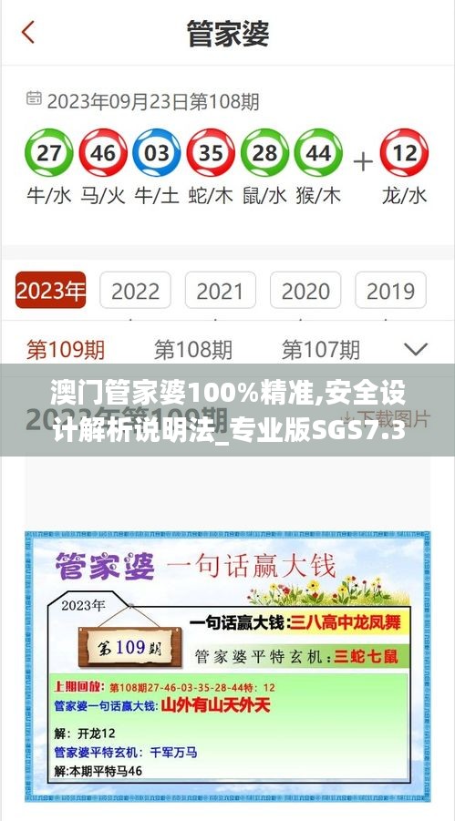 澳门管家婆100%精准,安全设计解析说明法_专业版SGS7.38