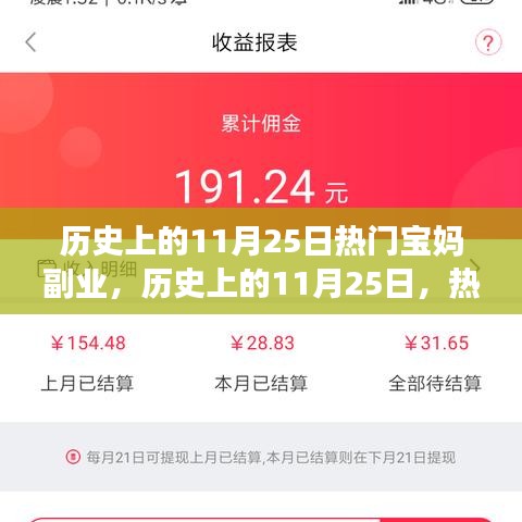 历史上的11月25日，热门宝妈副业的多维解析
