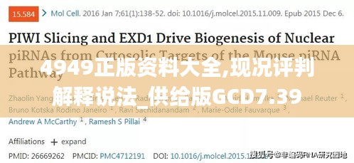 4949正版资料大全,现况评判解释说法_供给版GCD7.39