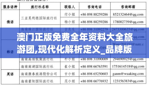澳门正版免费全年资料大全旅游团,现代化解析定义_品牌版HOA7.51