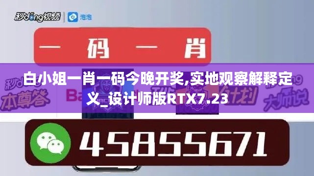 白小姐一肖一码今晚开奖,实地观察解释定义_设计师版RTX7.23