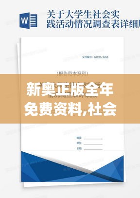 新奥正版全年免费资料,社会承担实践战略_高级版WYP7.65