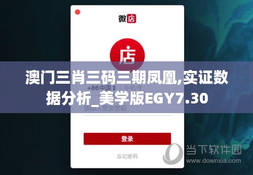 澳门三肖三码三期凤凰,实证数据分析_美学版EGY7.30