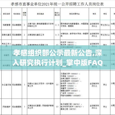 孝感组织部公示最新公告,深入研究执行计划_掌中版FAQ7.59