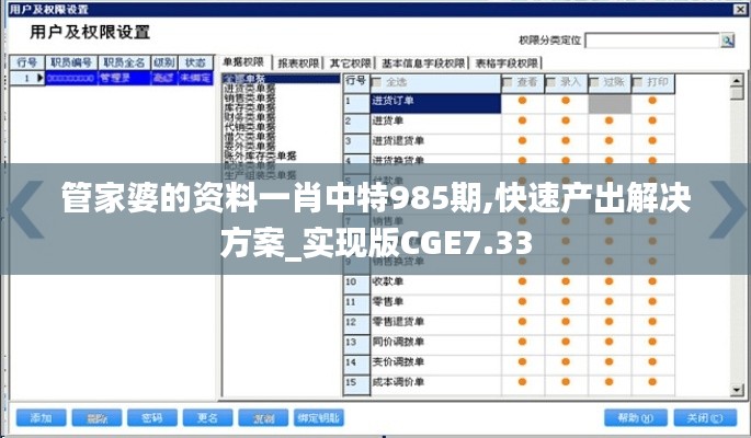 管家婆的资料一肖中特985期,快速产出解决方案_实现版CGE7.33