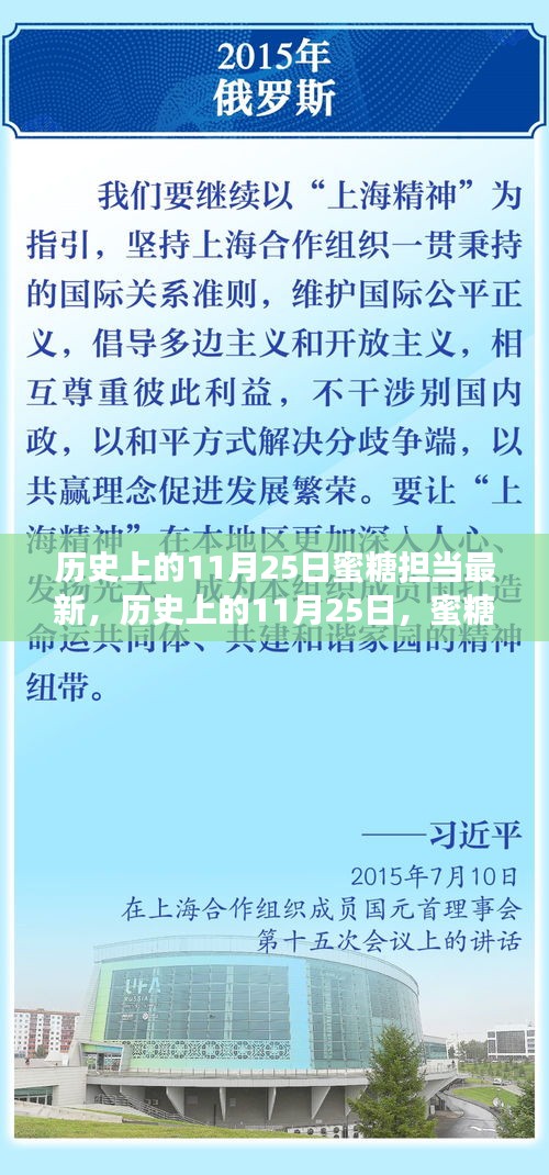 历史上的11月25日，蜜糖担当的角色演变
