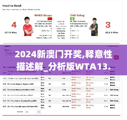 2024新澳门开奖,释意性描述解_分析版WTA13.49