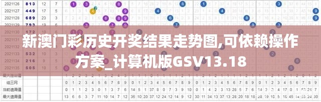 新澳门彩历史开奖结果走势图,可依赖操作方案_计算机版GSV13.18