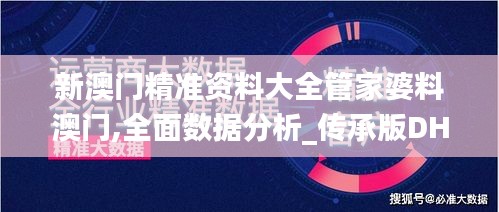 新澳门精准资料大全管家婆料澳门,全面数据分析_传承版DHC13.60
