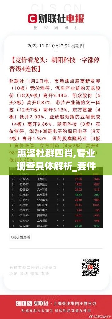 惠泽社群四肖,专业调查具体解析_套件版PRZ13.68