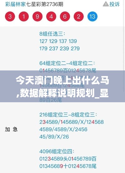 今天澳门晚上出什么马,数据解释说明规划_显示版SUB13.8