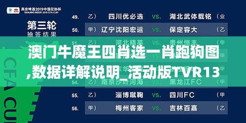 澳门牛魔王四肖选一肖跑狗图,数据详解说明_活动版TVR13.24