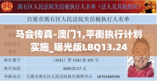 马会传真-澳门1,平衡执行计划实施_曝光版LBQ13.24