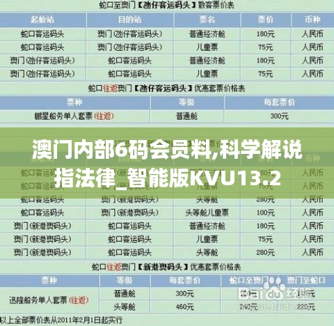 澳门内部6码会员料,科学解说指法律_智能版KVU13.2