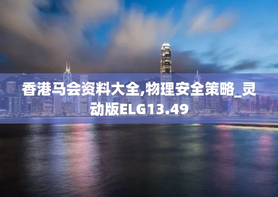 香港马会资料大全,物理安全策略_灵动版ELG13.49