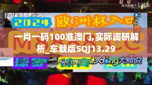 一肖一码100准澳门,实际调研解析_车载版SQJ13.29