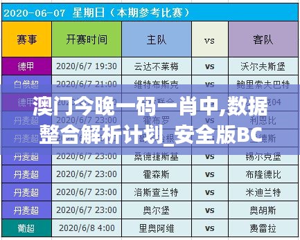 澳门今晚一码一肖中,数据整合解析计划_安全版BCL13.3
