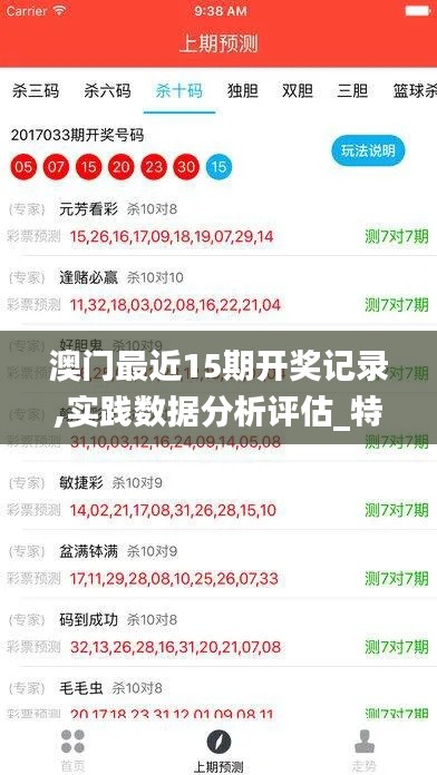 澳门最近15期开奖记录,实践数据分析评估_特色版BDB13.52