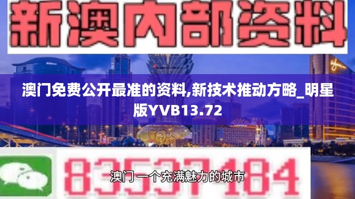 澳门免费公开最准的资料,新技术推动方略_明星版YVB13.72