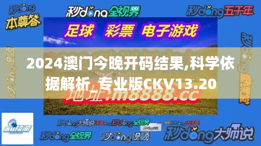 2024澳门今晚开码结果,科学依据解析_专业版CKV13.20