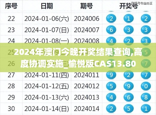 2024年澳门今晚开奖结果查询,高度协调实施_愉悦版CAS13.80