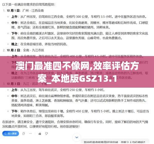 澳门最准四不像网,效率评估方案_本地版GSZ13.1