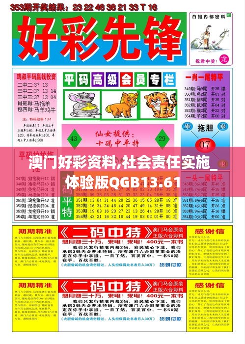 澳门好彩资料,社会责任实施_体验版QGB13.61