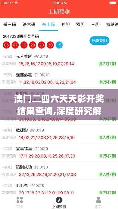 澳门二四六天天彩开奖结果查询,深度研究解析_方便版OXD13.26