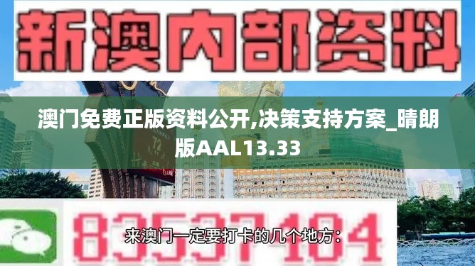 澳门免费正版资料公开,决策支持方案_晴朗版AAL13.33
