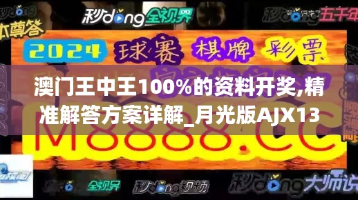 澳门王中王100%的资料开奖,精准解答方案详解_月光版AJX13.19