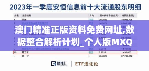 澳门精准正版资料免费网址,数据整合解析计划_个人版MXQ13.41