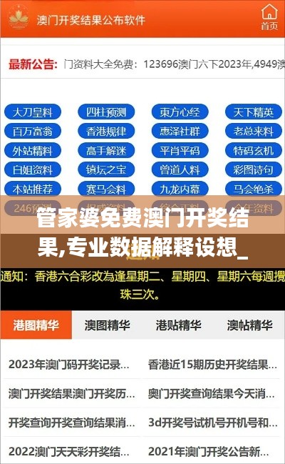 管家婆免费澳门开奖结果,专业数据解释设想_SE版ITR13.92