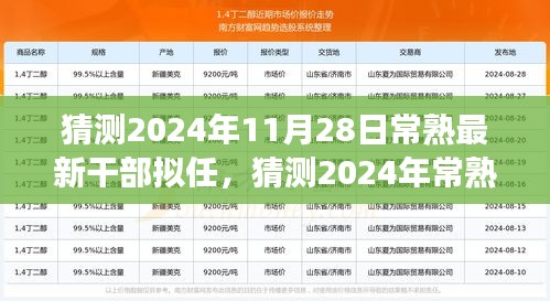 关于未来领导力量的热议，猜测常熟最新干部拟任动向，聚焦2024年11月28日新任领导猜想