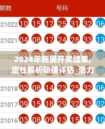 2024年新奥开奖结果,定性解析明确评估_活力版ZBU49.646