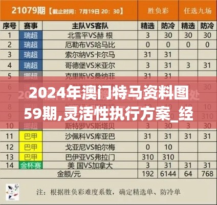 2024年澳门特马资料图59期,灵活性执行方案_经典版YKY57.551