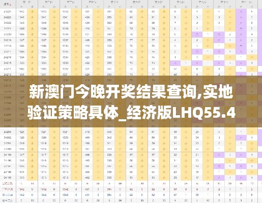 新澳门今晚开奖结果查询,实地验证策略具体_经济版LHQ55.470