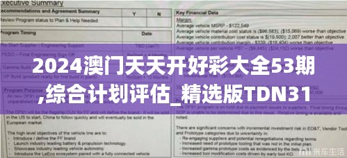 2024澳门天天开好彩大全53期,综合计划评估_精选版TDN31.876