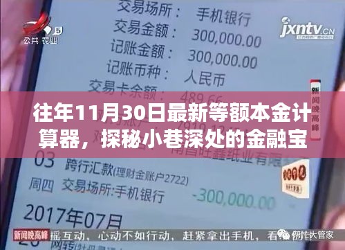 探秘金融宝藏，等额本金计算器特色小店，最新实用工具助你轻松计算