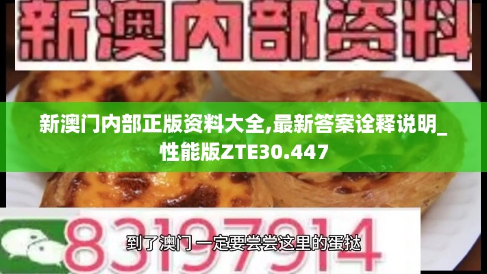 新澳门内部正版资料大全,最新答案诠释说明_性能版ZTE30.447