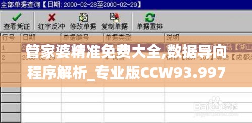 管家婆精准免费大全,数据导向程序解析_专业版CCW93.997