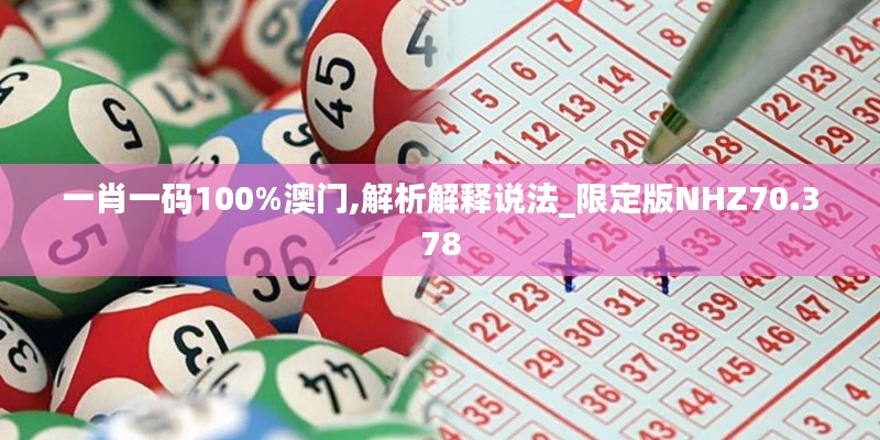 一肖一码100%澳门,解析解释说法_限定版NHZ70.378