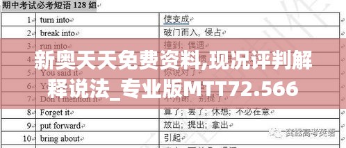新奥天天免费资料,现况评判解释说法_专业版MTT72.566