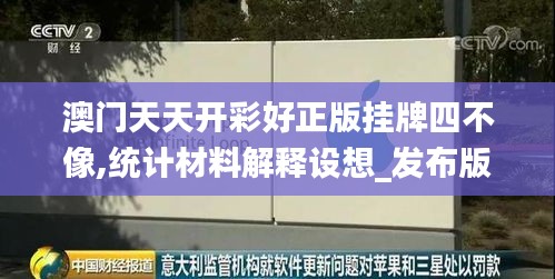 澳门天天开彩好正版挂牌四不像,统计材料解释设想_发布版LCR28.815