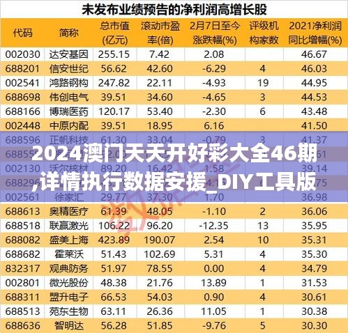 2024澳门天天开好彩大全46期,详情执行数据安援_DIY工具版DWB12.691